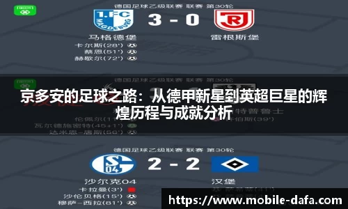 京多安的足球之路：从德甲新星到英超巨星的辉煌历程与成就分析